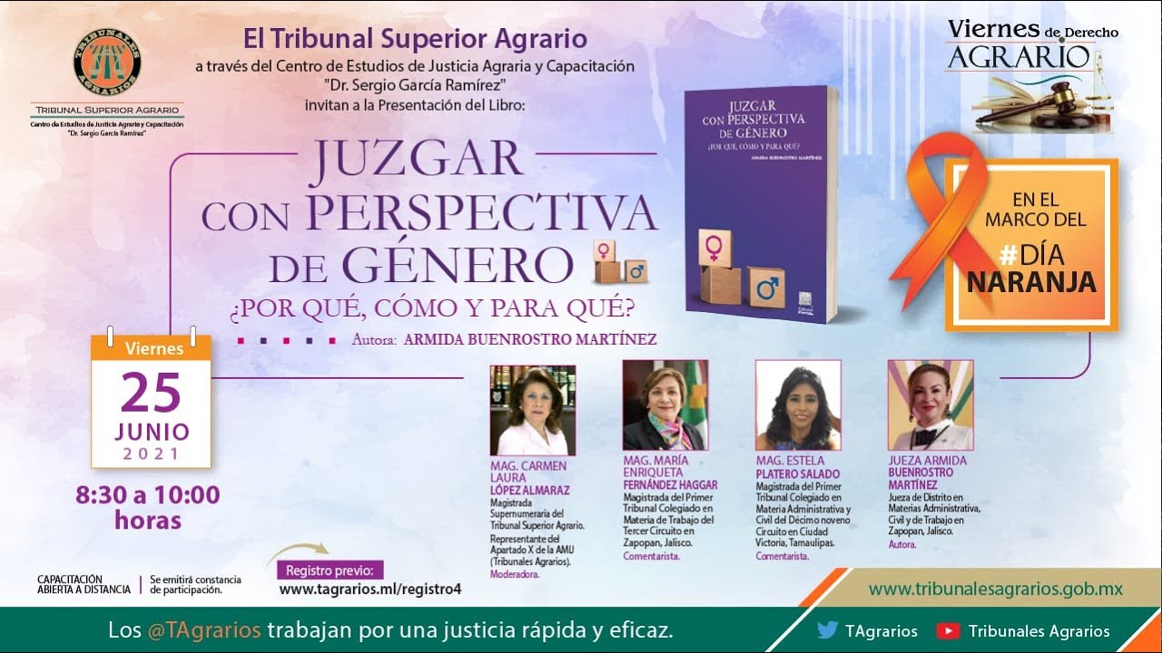 25/06/21. VDA. Presentación del libro: Juzgar con Perspectiva de Género ¿Por qué, cómo y para qué?