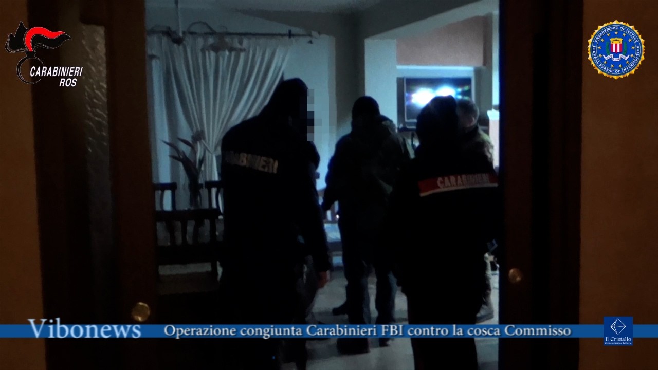 Operazione congiunta Carabinieri FBI contro la cosca Commisso