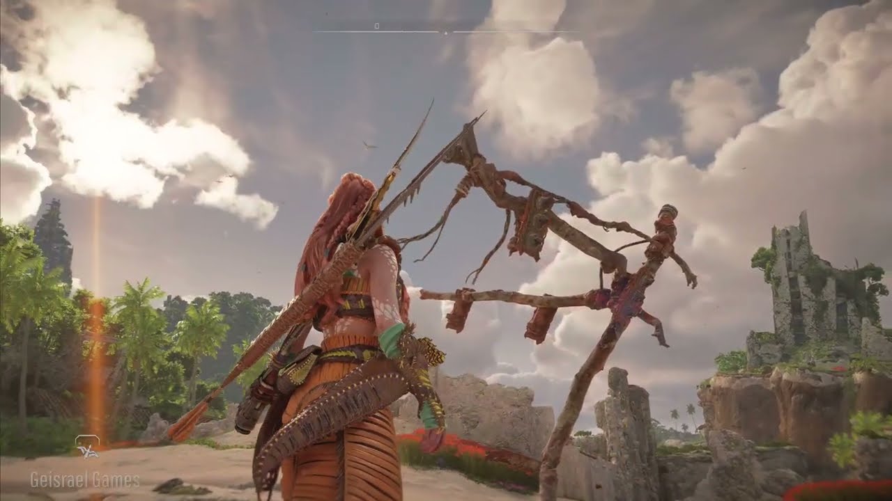 Horizon Forbidden West Burning Shores - Paisagens e Biomas com riquezas de detalhes.