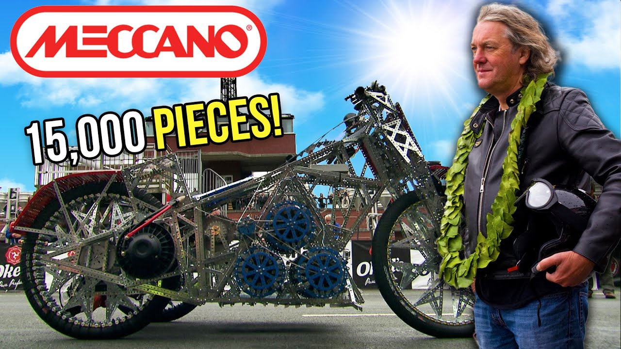 Racing A Motorcycle Built Entirely Out Of Meccano! | Toy Stories Special