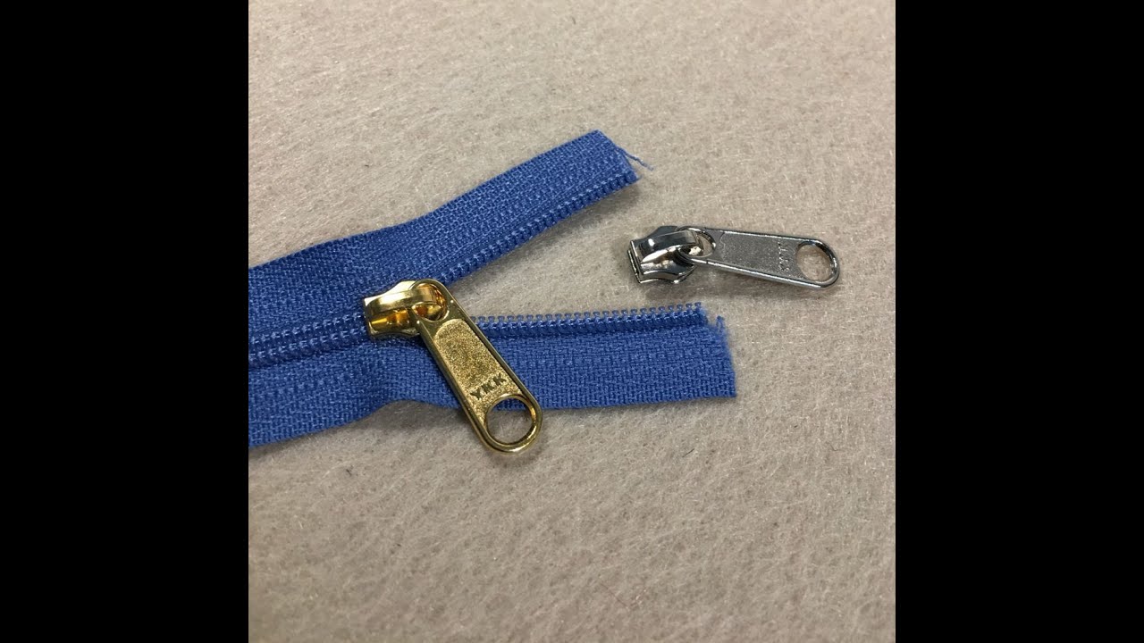 E01 - Insert slider into the zips by the metre