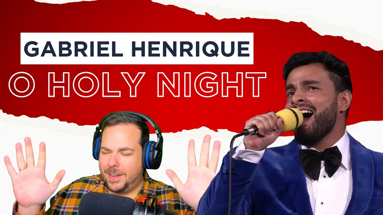 REACTION VIDEO | Gabriel Henrique TAKES US TO CHURCH! | O Holy Night | Live From Bucharest