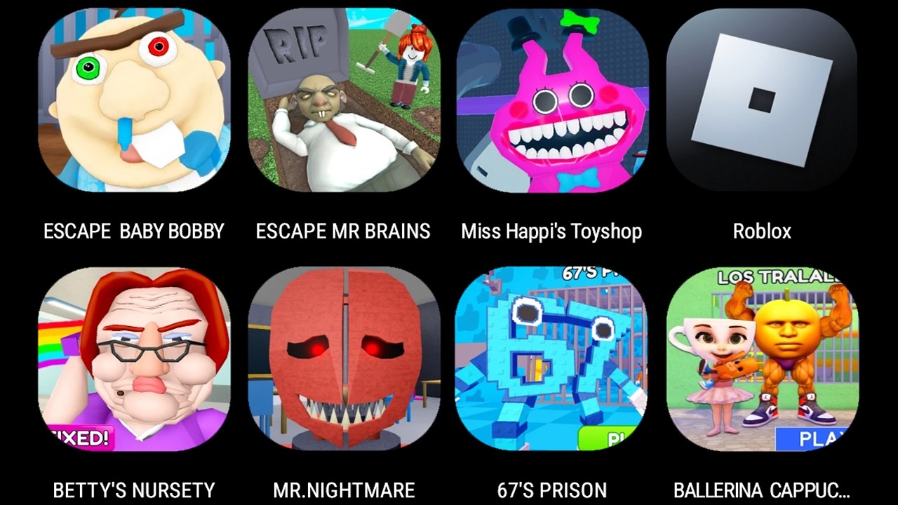 Escape Baby Bobby Daycare,ESCAPE MR ,Miss Happi's Toyshop,Betty's NurseryESCAPE MR. NIGHTMARE...