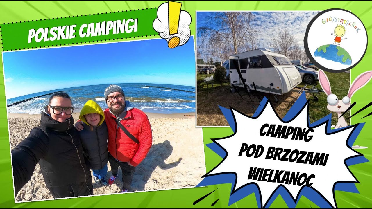 Camping Pod Brzozami - Ustronie Morskie - parcele, sanitariaty, atrakcje i plaża