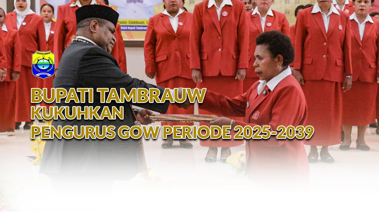 Bupati Tambrauw Kukuhkan Pengurus GOW Periode 2025–2030