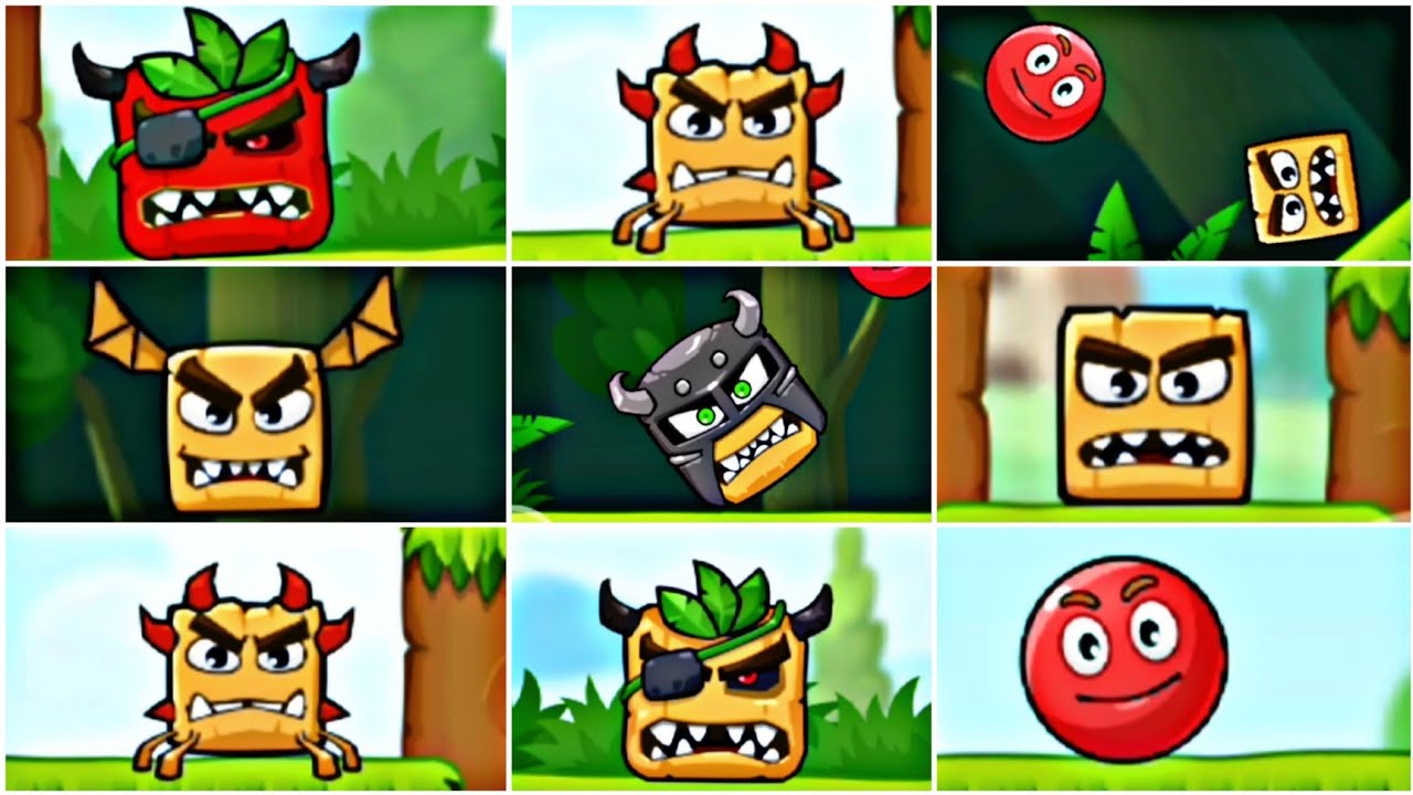 Bounce Ball Adventure - Red Ball Gameplay - Fight All Bosses