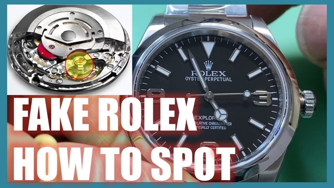 How to spot fake ROLEX watch. The inside of fake watch. (Rolex Explorer 1)