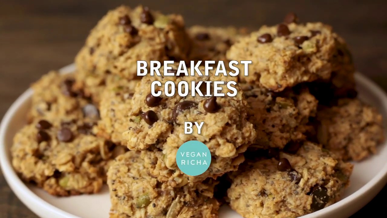 VEGAN OATMEAL BREAKFAST COOKIES |  Gluten-Free and No Oil Cookies | Vegan Richa Recipes
