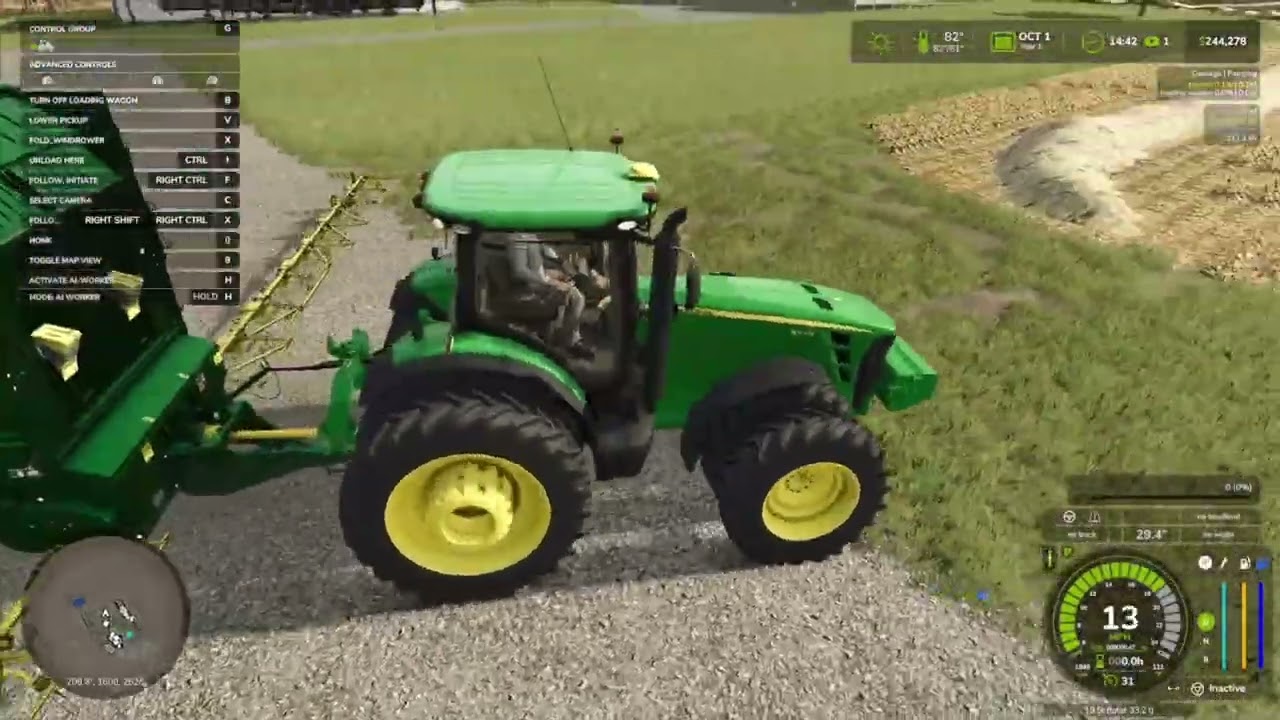 Hauling corn straw on Big Time Operation