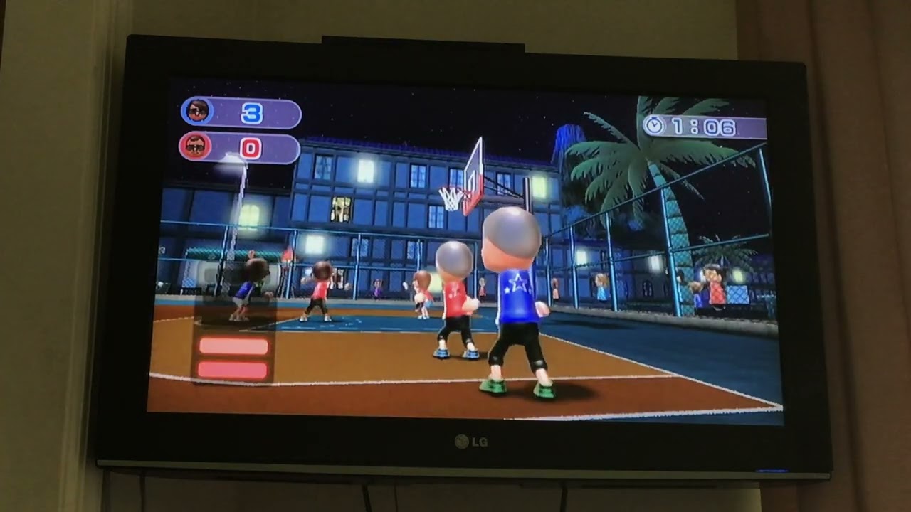 Wii Sports Resort Series: Basketball Pickup Game (Miguela vs. Miguel)