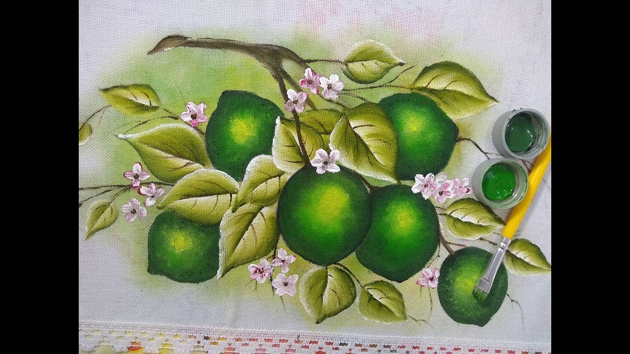 Um Galho de Limão bem Fácil para Pintar