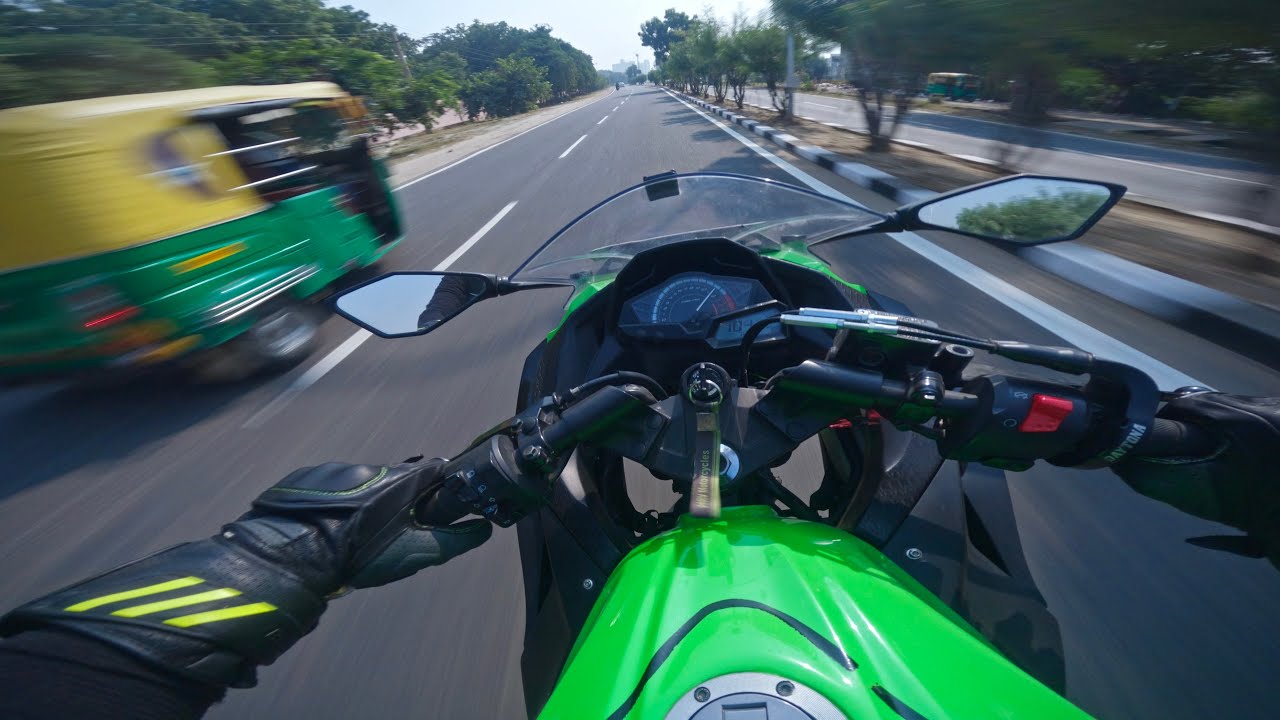 Late For College - Kawasaki Ninja 300 KRT Edition || SC-1R Exhaust