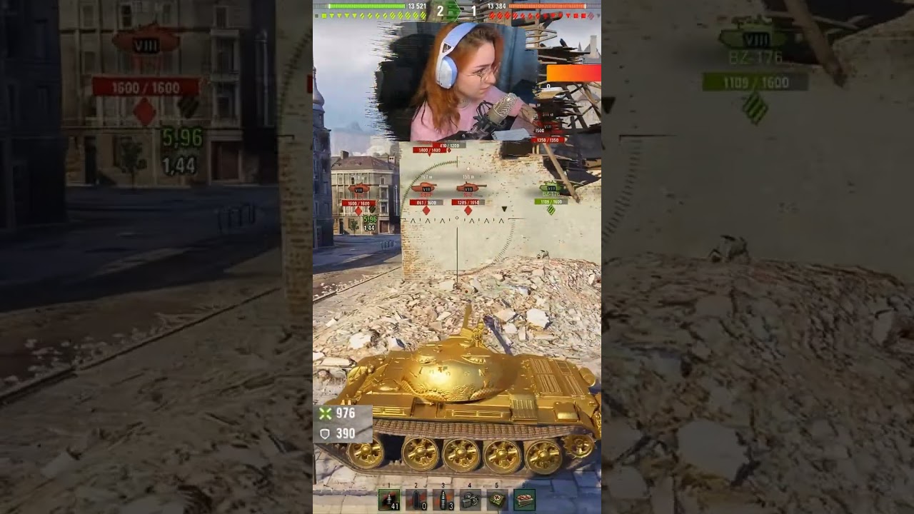 Оценка танков от самой скилловой девушки! Type 59 G🔥 #wot #миртанков #shorts