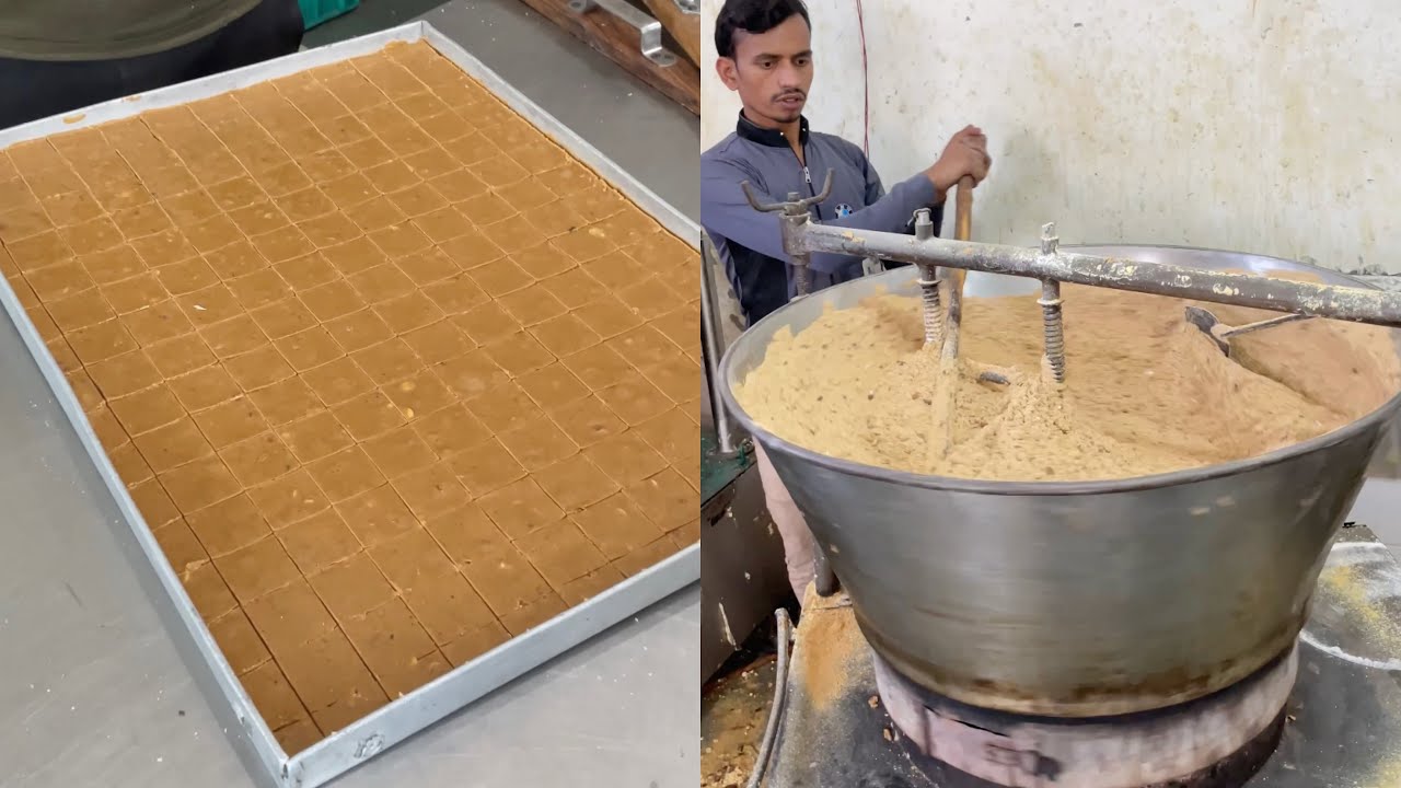 Chana Dal Barfi Making in Factory | ऐसे बनाई जाती है चना दाल की बर्फी | Indian Sweets