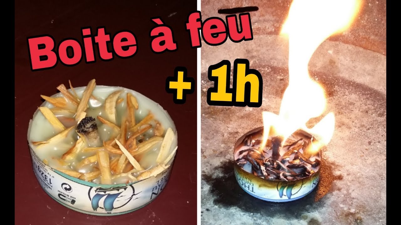 Fabriquer un Allume Feu qui Brûle Une Heure