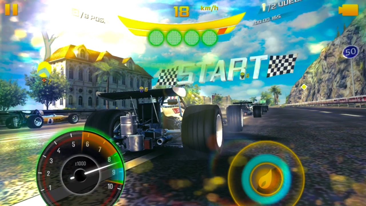 Asphalt 8, me wining McLaren M14A, Costa Azul