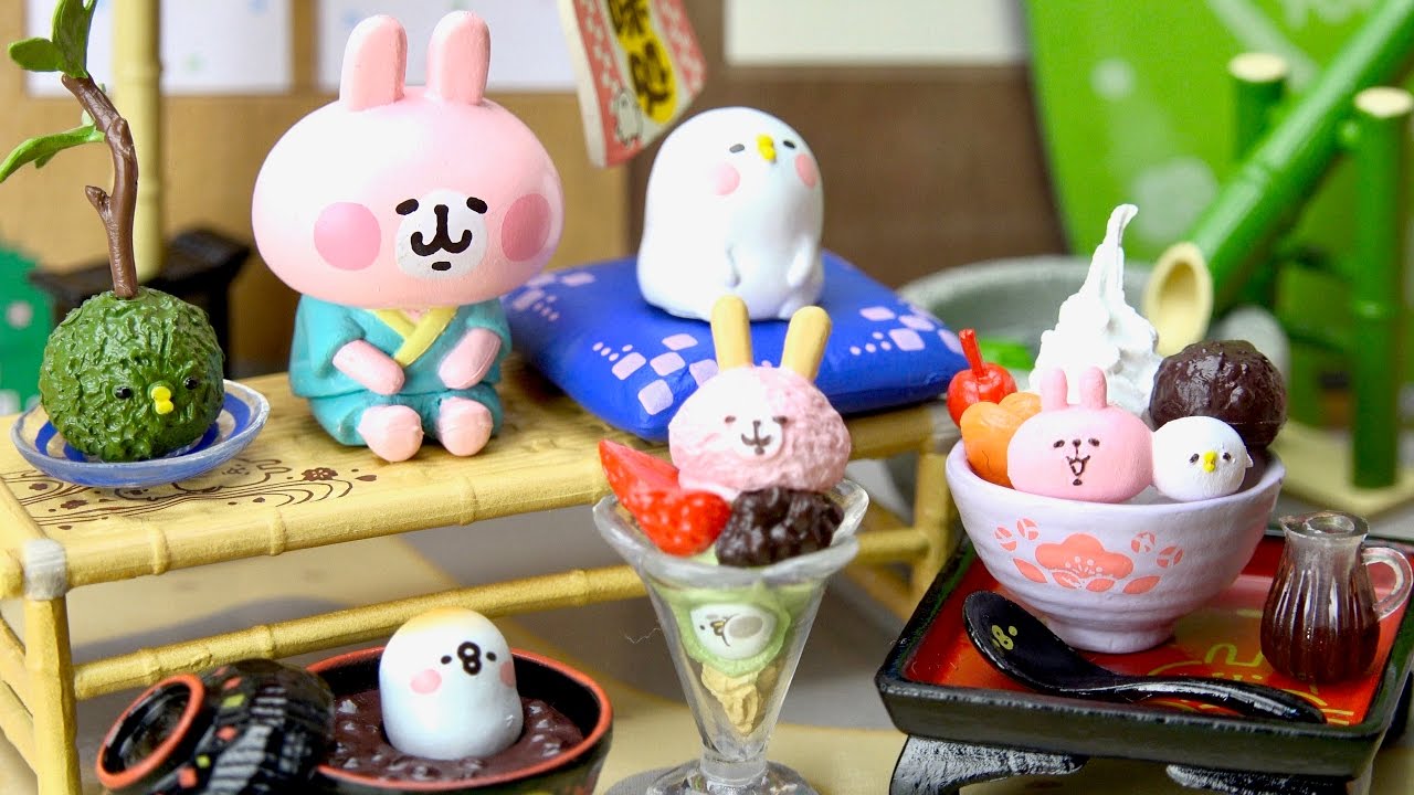 リーメント ピスケとうさぎの甘味処 カナヘイの小動物 Re-Ment Piske And Usagi Japanese Sweets
