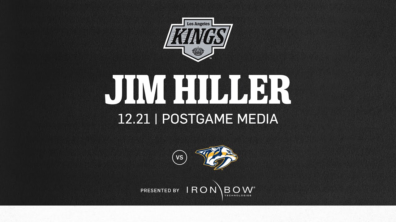 Head Coach Jim Hiller | 12.21 LA Kings lose in OT against the Nashville Predators