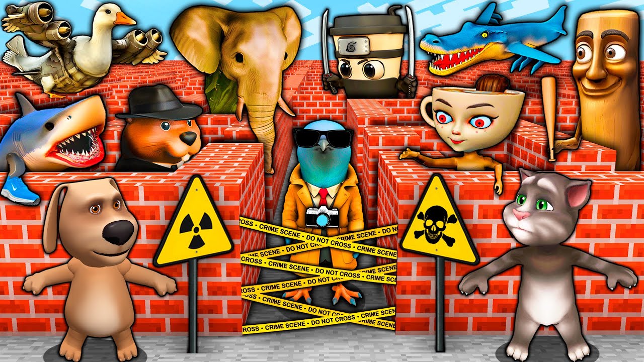ВЫЖИВАНИЕ В ЛАБИРИНТЕ АНОМАЛИИ BRAINROTS - ЛУНА ПРОСНУЛАСЬ - КАРКЕРКАР КУРКУР MINECRAFT Анимация ...
