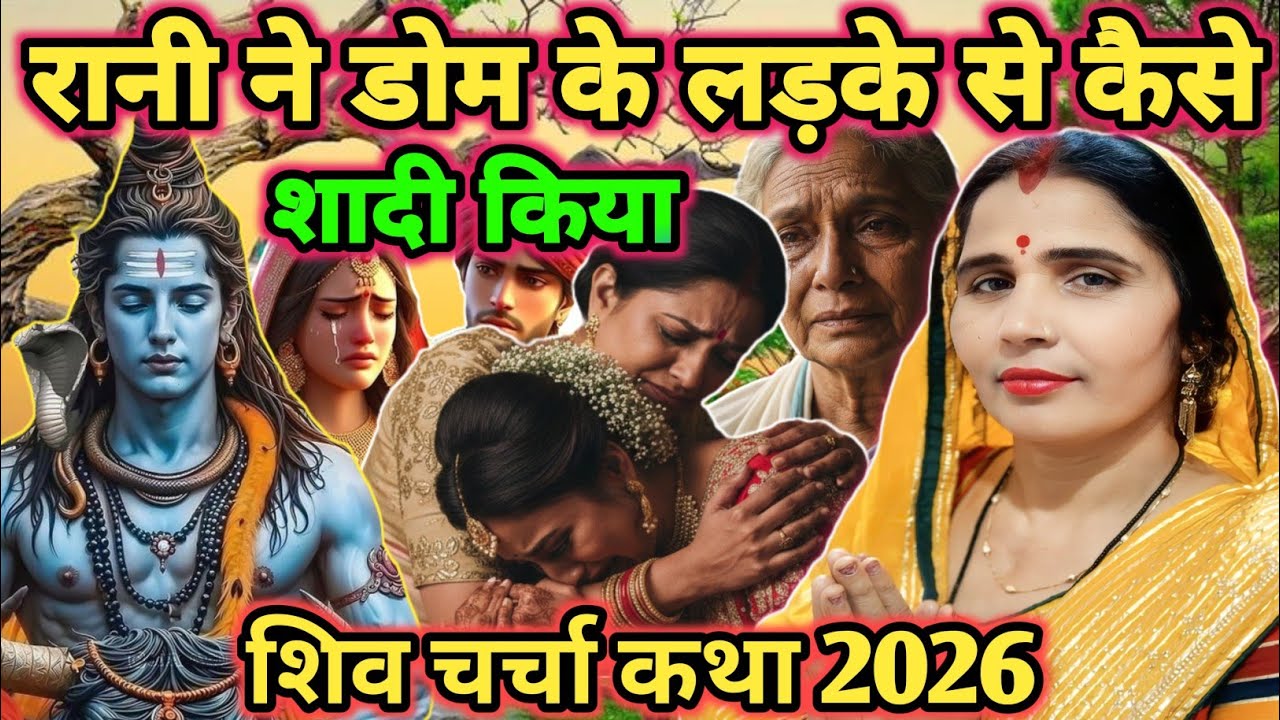 रानी ने डोम से शादी कि|shiv charcha|shiv charcha katha|shiv charcha geet|shiv charcha bhajan|#katha