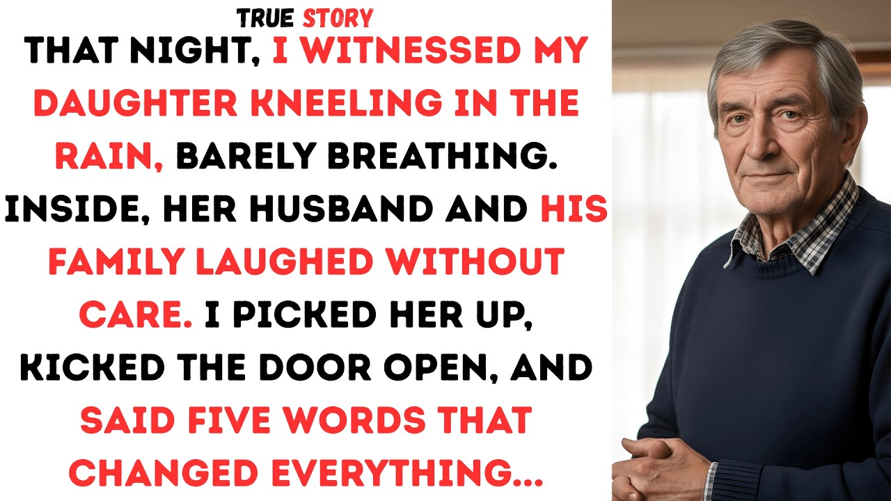 I Found My Pregnant Daughter Kneeling In The Rain So I Kicked Down The Door And Said Five Words That