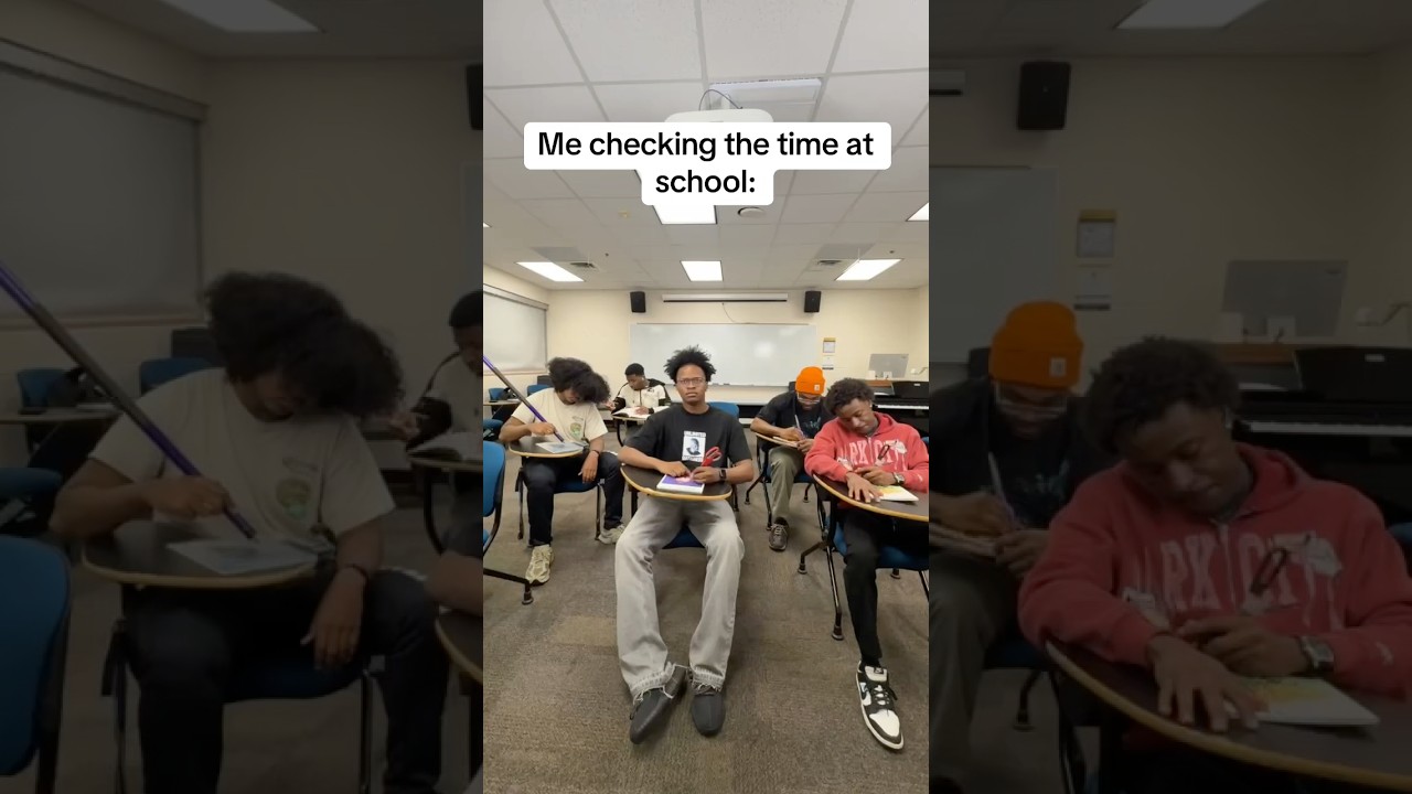 Me checking the time at home versus school 🤨 #shorts #mustwatch ￼