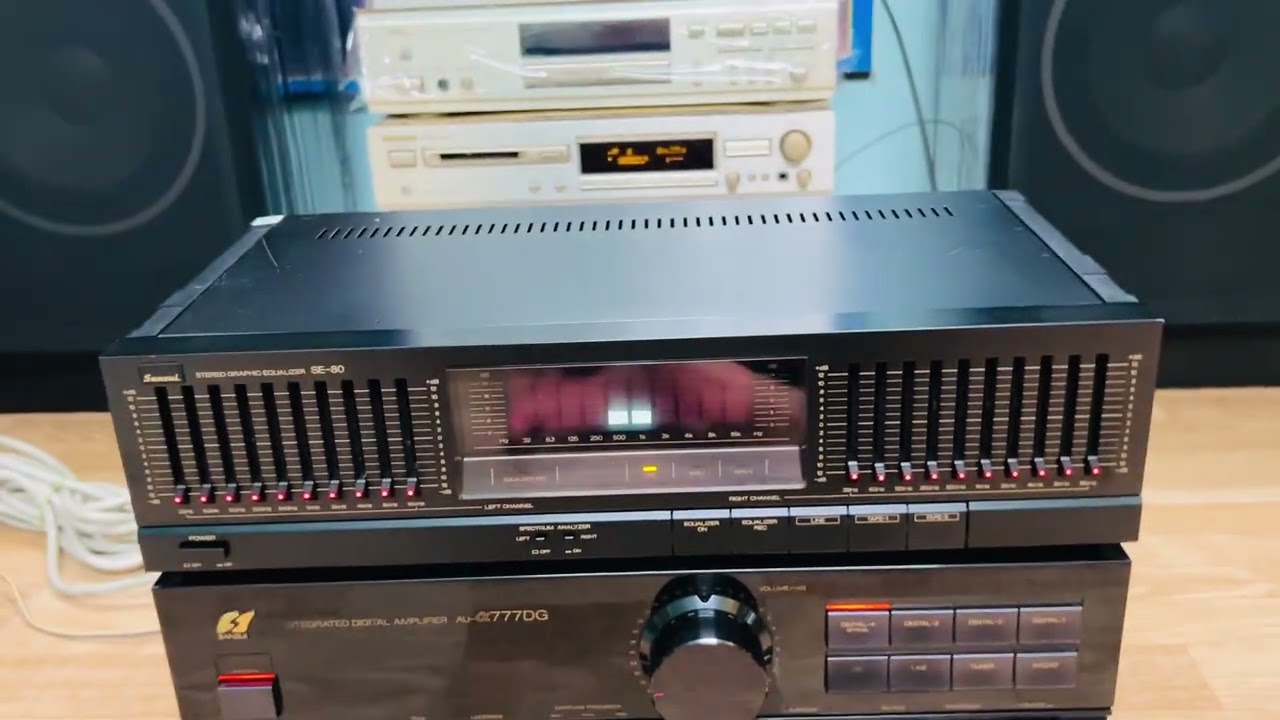 Dạ bán: lọc  xì Equalizer Sansui SE-80 đẹp keng, đèn nước, đèn cần đẹp, chất âm hay. Lh:0902661202