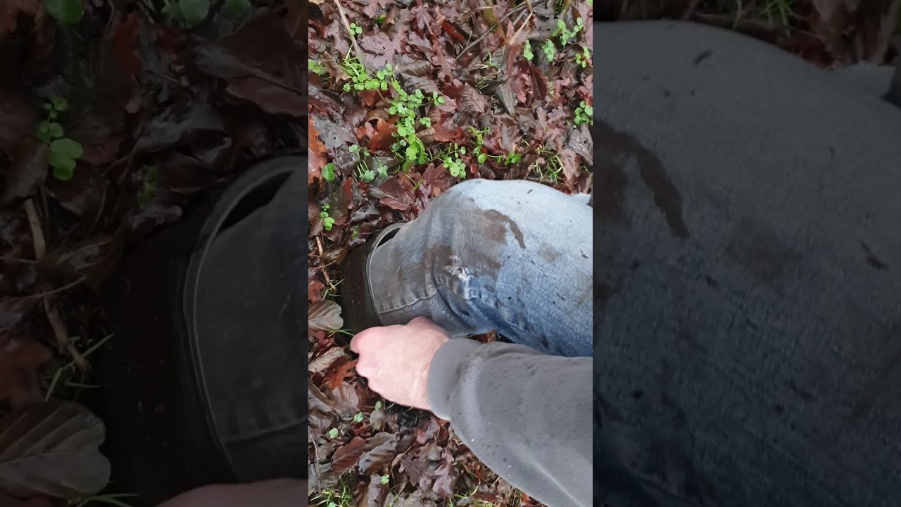 Le Chameau Gummistiefel tief im Schlamm versunken