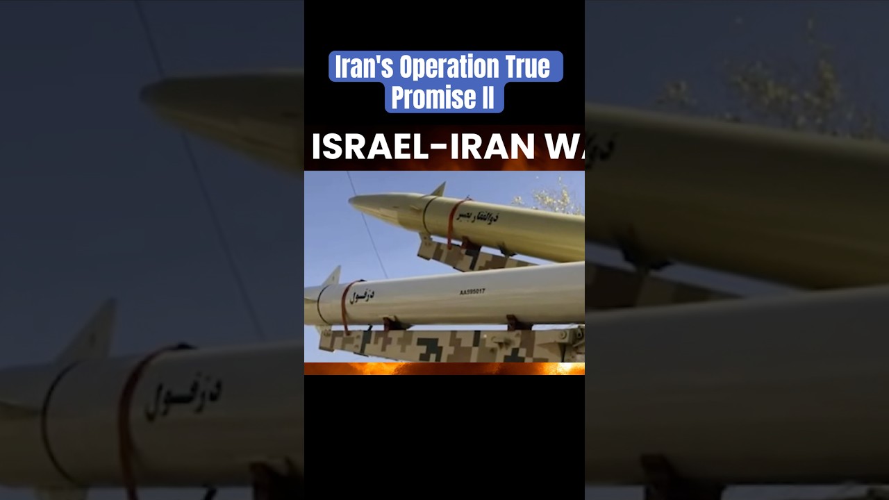 Iran's Operation True Promise II #israelvsiran #israeliranconflict #operationtruepromise