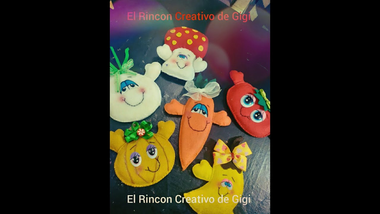 COMO HACER ADORNOS DE FIELTRO PARA NEVERA
