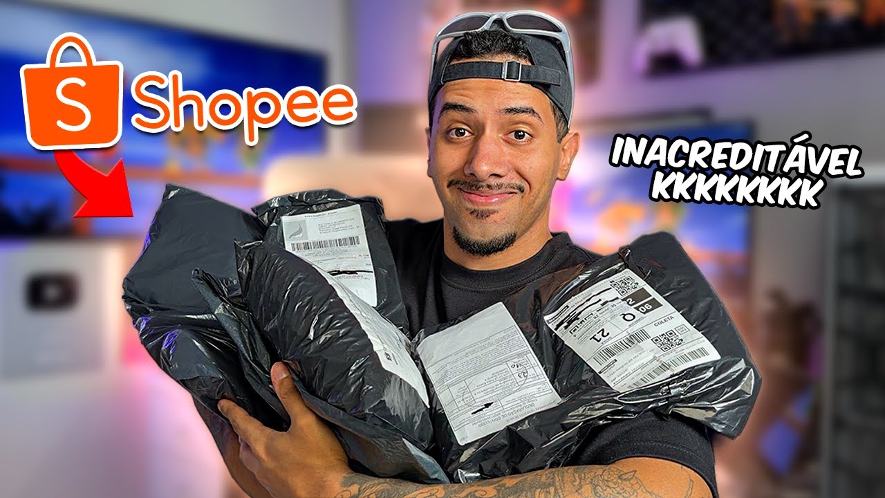 COMPREI os produtos MAIS BARATOS da Shopee! Uns eu at&eacute; me SURPREENDI kkkk👍