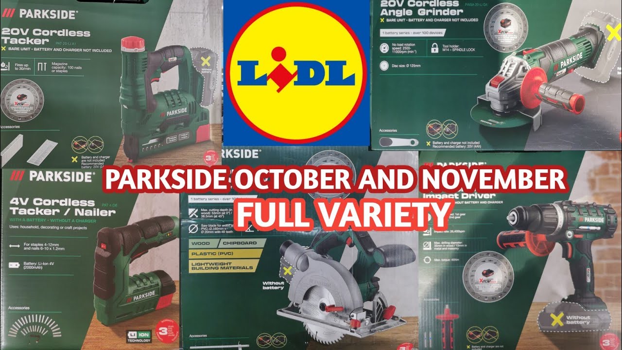 PARKSIDE TOOLS FULL VARIETY IN LIDL UK/AFFORDABLE DIY TOOLS/PARKSIDE TOOLS