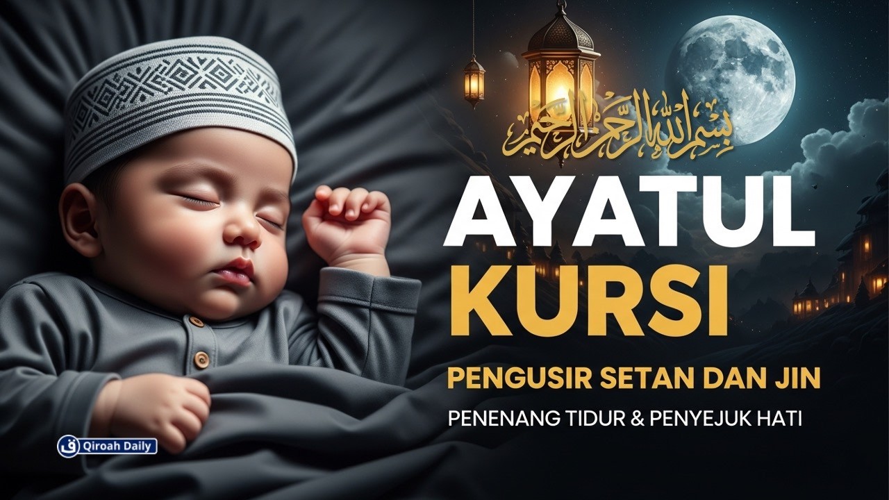 Murottal Ayat Kursi اية الكرسي Pengantar Tidur | Pelindung Diri, Pengusir Setan Agar TidurTenang
