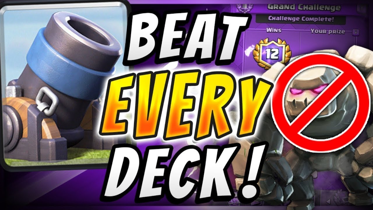 How To DESTROY GOLEM w/ Mortar Bait! — Clash Royale