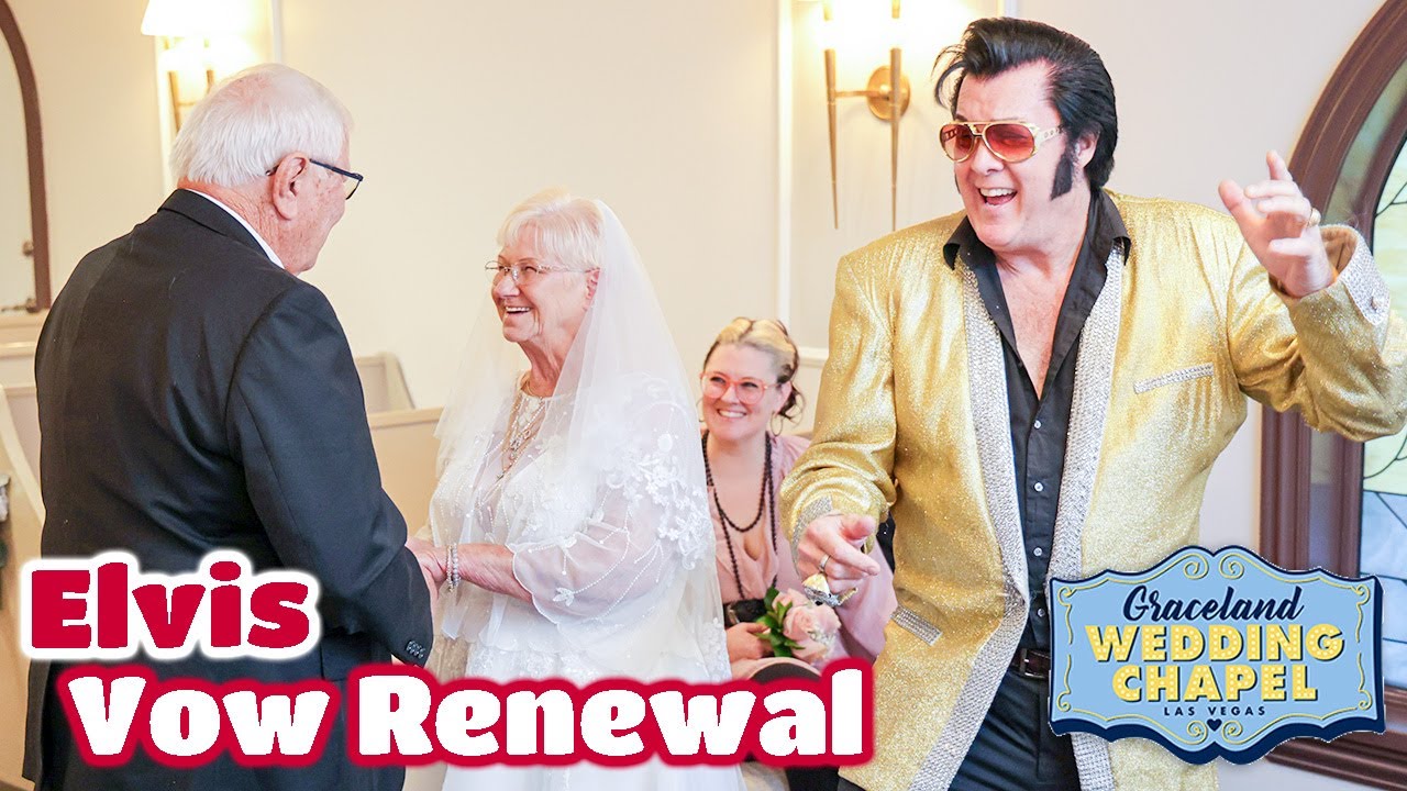 Joanne & Robert's Elvis Vow Renewal in Las Vegas | Graceland Chapel