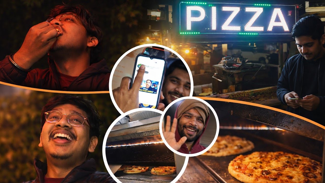 Pizza Wale Bhai se Subscribe Karaya 😂 | Funny Food Vlog | Street Pizza Vlog 🍕