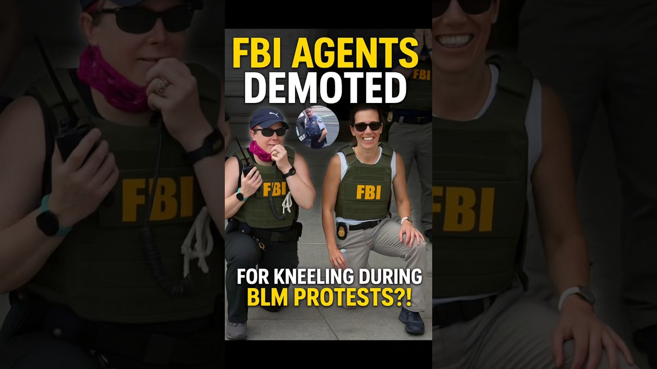 FBI agents DEMOTED who kneeled during George Floyd/ BLM protests #fbi #floyd