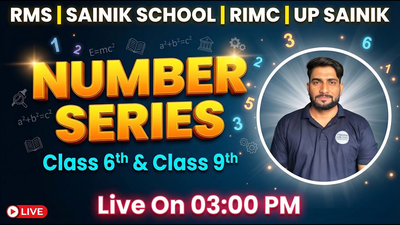 Number Series || Basic to Advance || Reasoning   #sainikschoolentrancecoaching