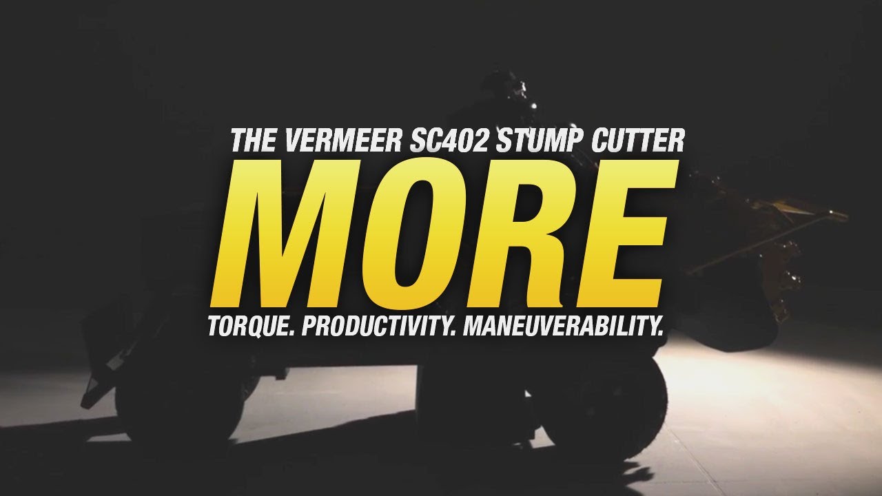 More torque with the Vermeer SC402 stump cutter