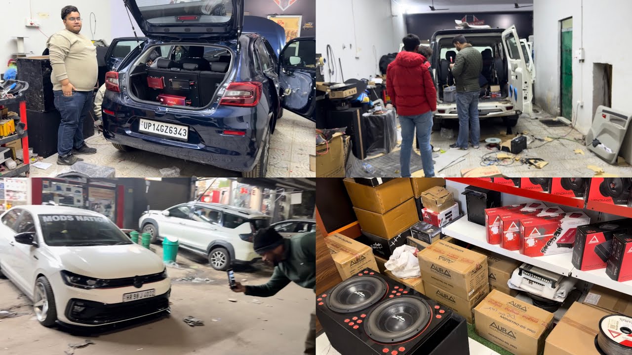 Deaf bonce 1600 rms setup in Scorpio ! 80000/-में सारा setup Aura with DSP !Aura monster pro 321 rms