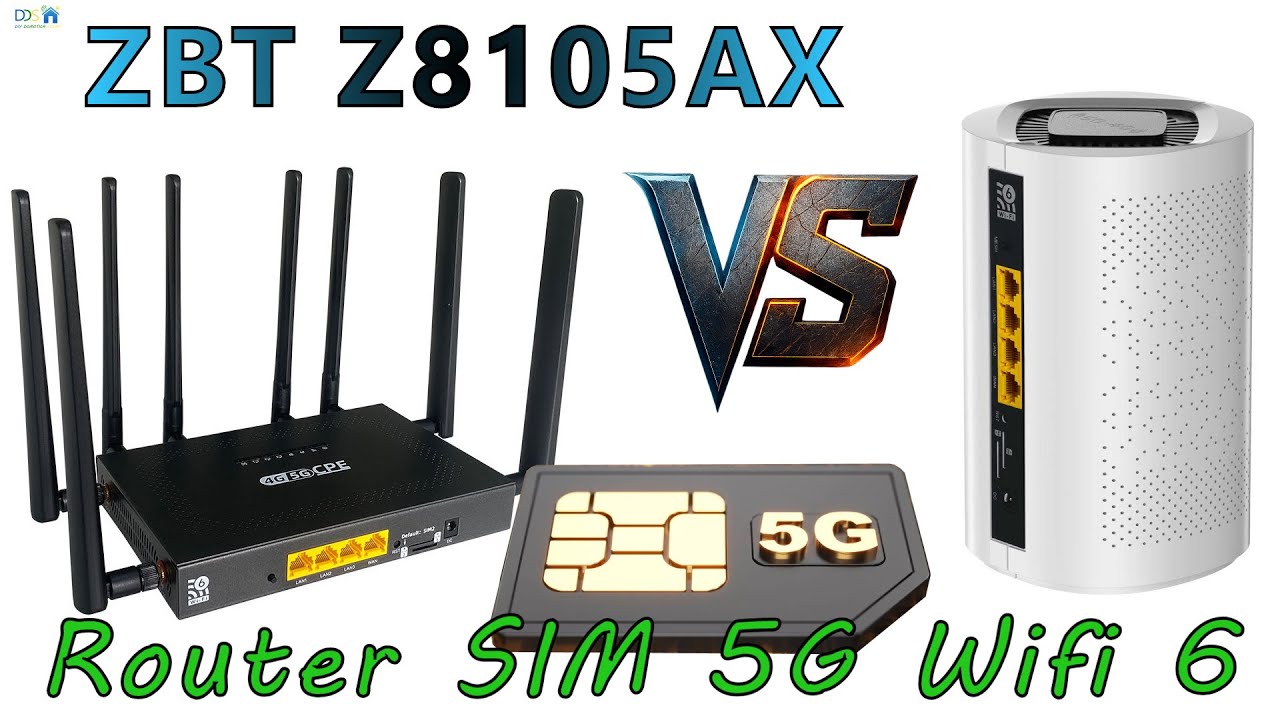 ZBT Z8105AX-M2 ROUTER SIM 5G ¡¡¡ comparamos !!! BLANCO o NEGRO Tarjeta SIM 5G, Wifi 6, Gigabit LAN