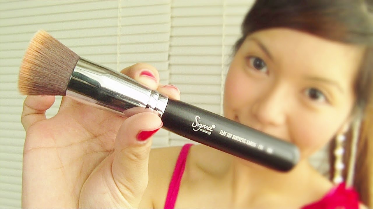 Sigma F80 Flat Top Kabuki Brush Review & Demo ❤