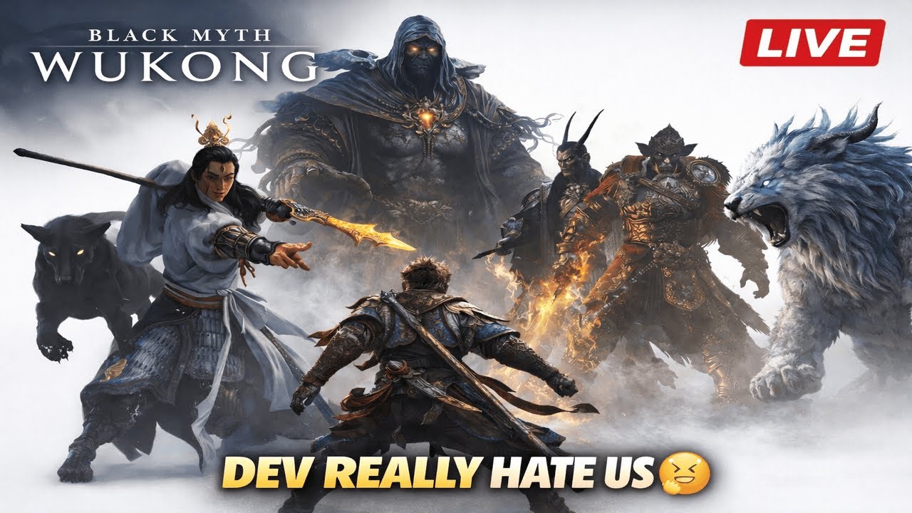 BLACK MYTH WUKONG LIVE (Hindi) 🔥 | Erlang Shen & Four Divine Gods