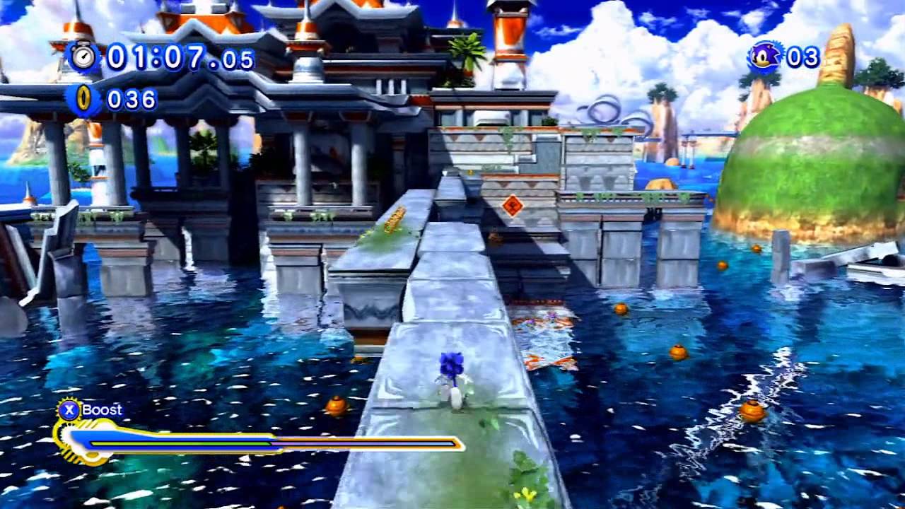 Sonic Generations - Seaside Hill (Act 2) - Red Rings
