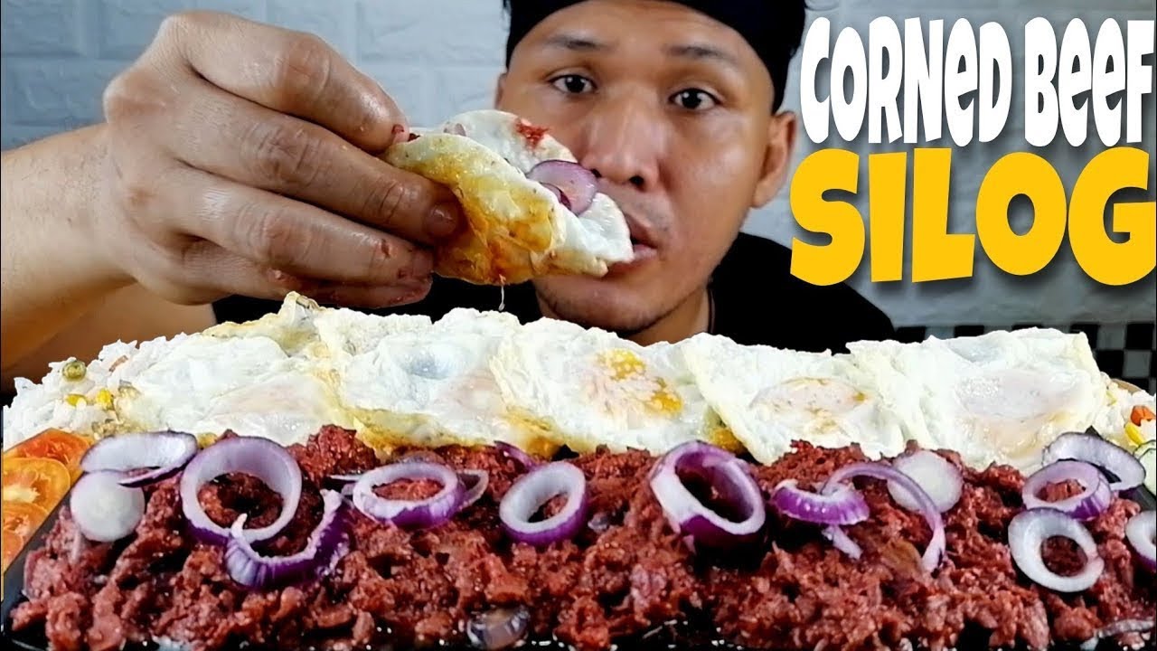 CORNED BEEF SILOG Mukbang ASMR | Mukbang Philippines | Sawa pa sa karne ahaha 