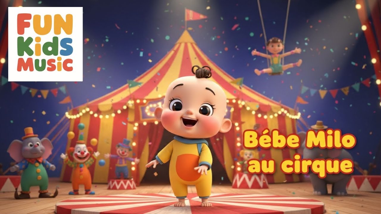 B&eacute;b&eacute; Milo au cirque - Chante avec moi | Comptine &eacute;ducative pour tout-petits, Chanson pour enfants