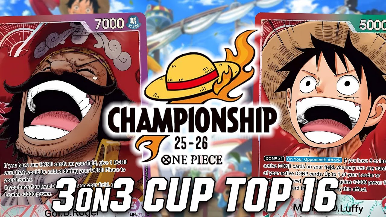 [OP13] OP13 Luffy vs. OP13 Gol.D.Roger || Aichi 3on3 Cup || One Piece Trading Card Game