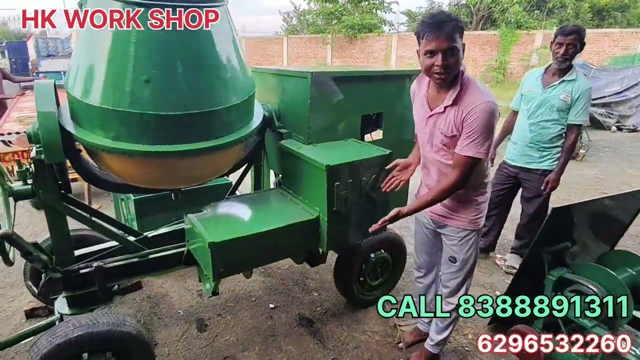 TWO IN ONE MINI MIXER MINI LIFT CONCRETE DHALAI MACHINE CONSTRUCTION LEDDER LIF5