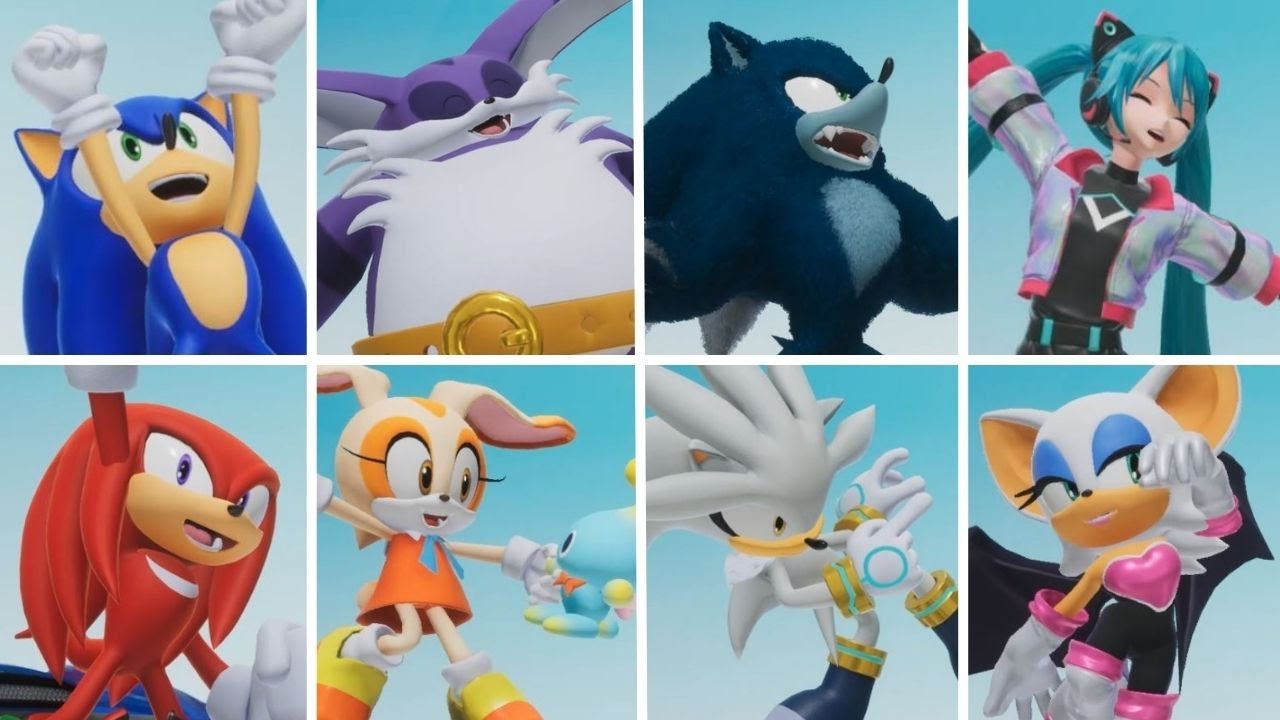 All Character Selection Animations - Sonic Racing: CrossWorlds