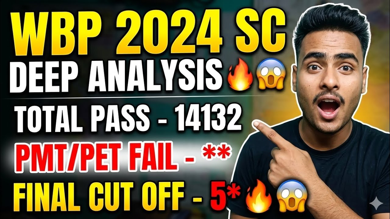 SC VACANCY DEEP ANALYSIS 🔥😱// WBP 2024 ✅🎯